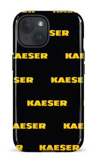 iPhone 15 Tough (Gloss) Kaeser Pattern Noir -