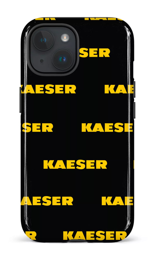iPhone 15 Tough (Gloss) Kaeser Pattern Noir -