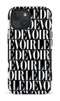 iPhone 15 Tough (Gloss) Le Devoir — Gros logos -