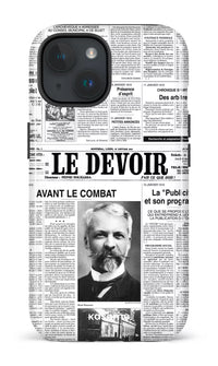 iPhone 15 Tough (Gloss) Le Devoir — Premier édito -