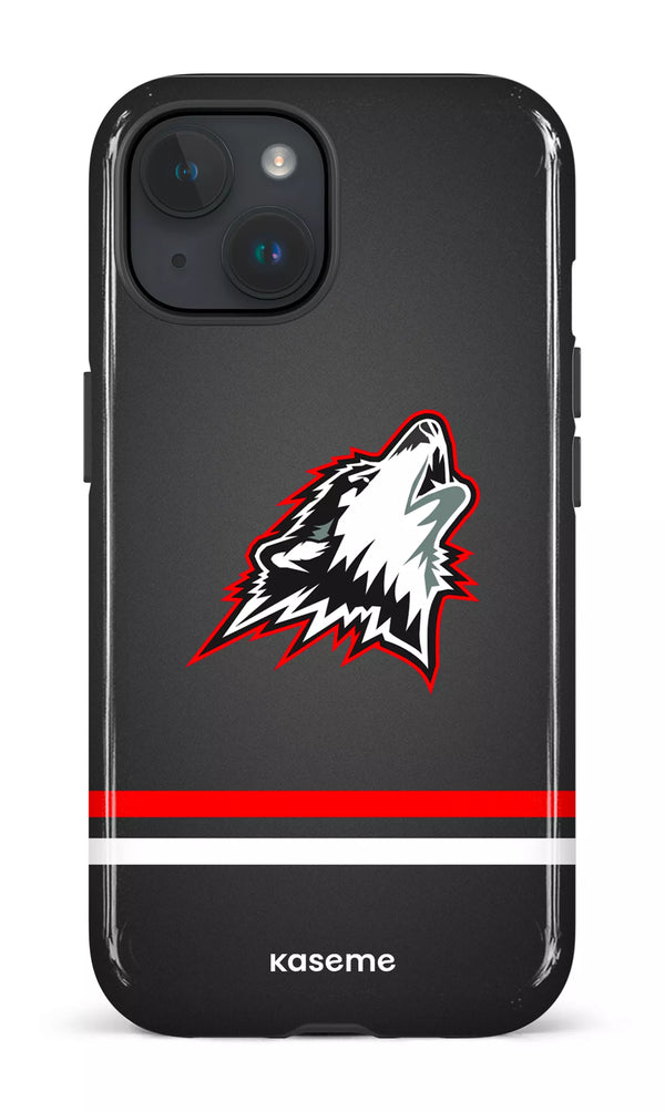 iPhone 15 Tough (Gloss) Les Huskies Gris -