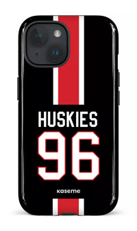 iPhone 15 Tough (Gloss) Les Huskies Numéro -