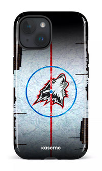iPhone 15 Tough (Gloss) Les Huskies Patinoire -