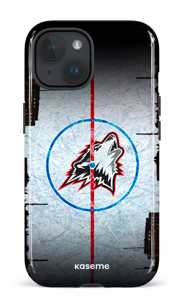 iPhone 15 Tough (Gloss) Les Huskies Patinoire -