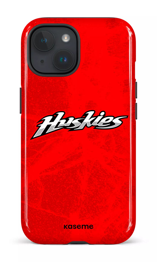 iPhone 15 Tough (Gloss) Les Huskies Rouge -