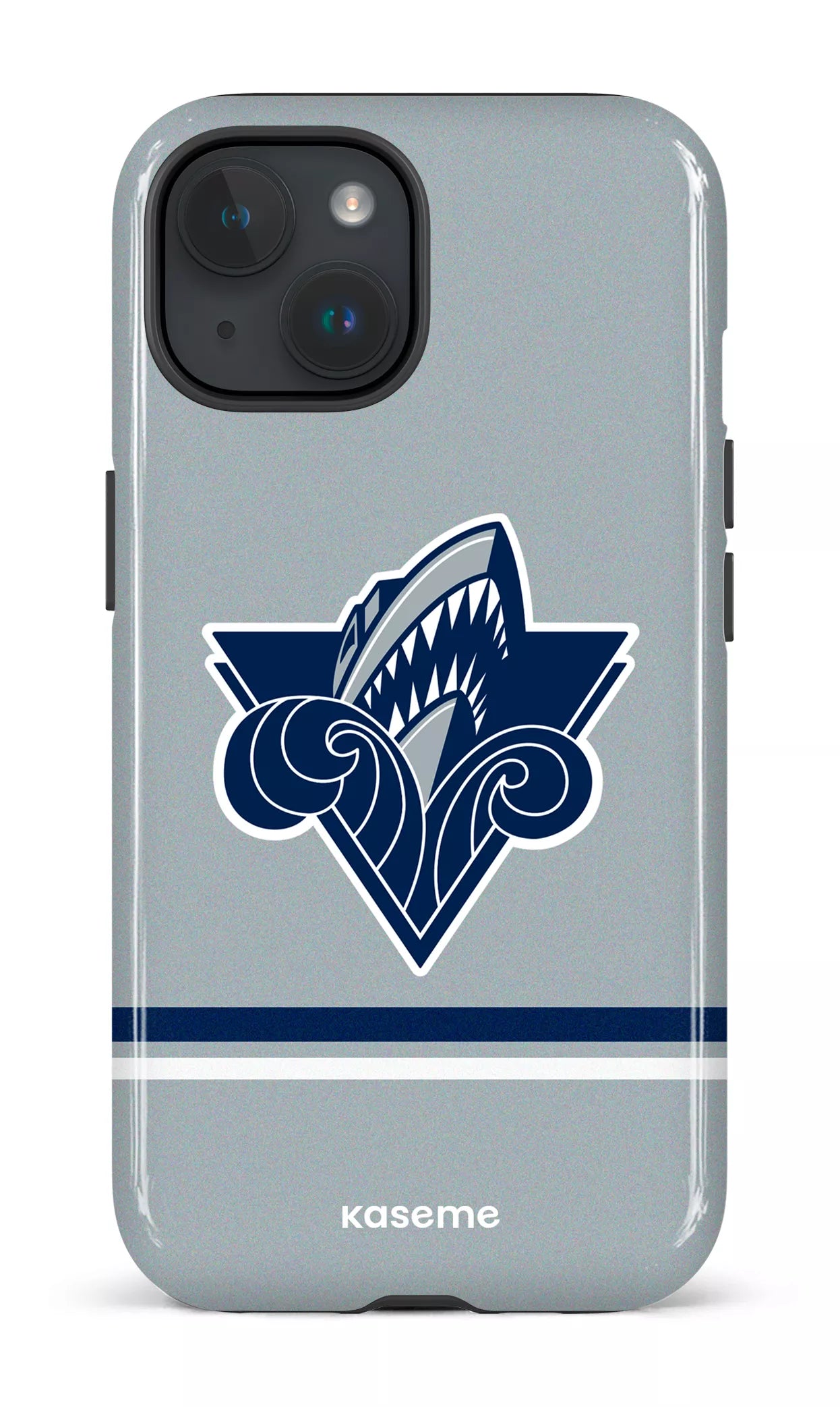 iPhone 15 Tough (Gloss) Océanic Gris -