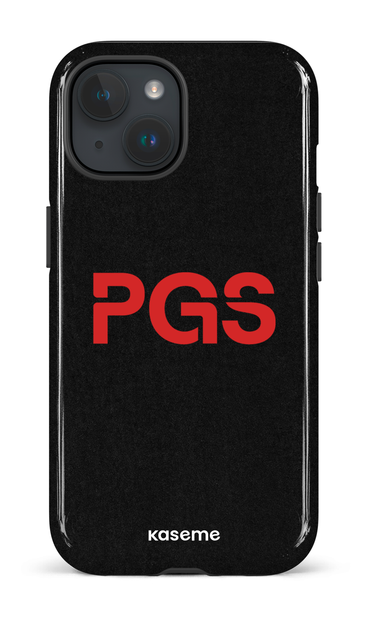 iPhone 15 Tough (Gloss) PGS Noir&Rouge -