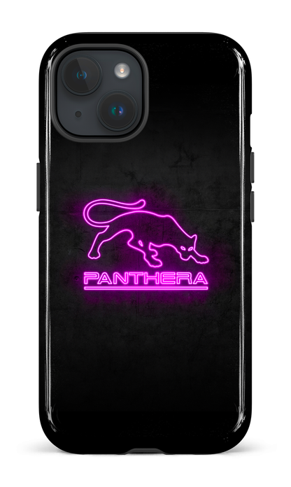 iPhone 15 Tough (Gloss) Panthera Logo Neon -