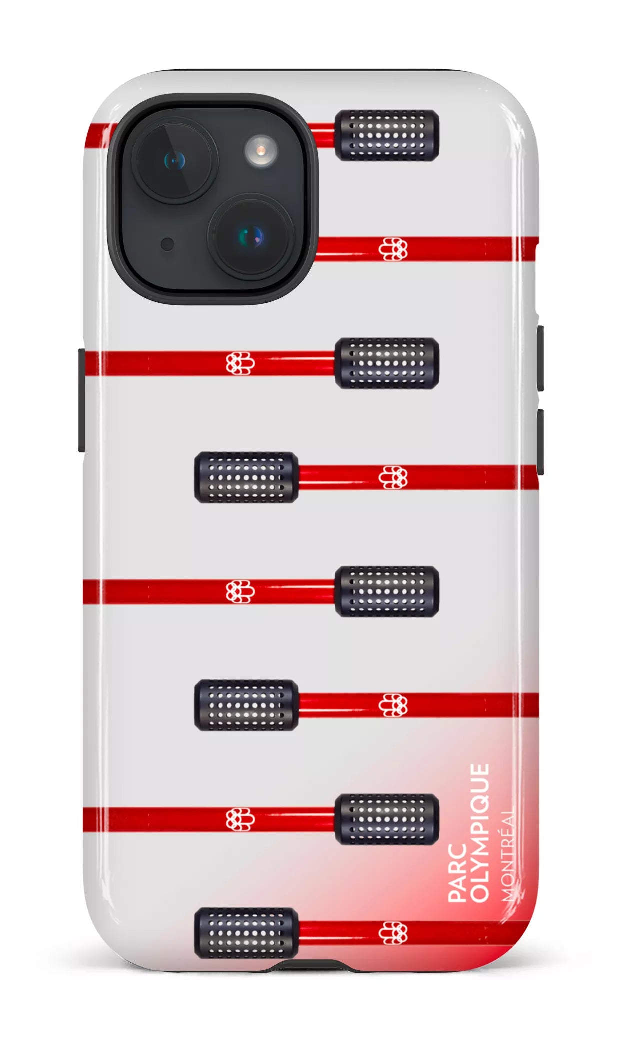iPhone 15 Tough (Gloss) Parc Olympique - Flambeau Multi -