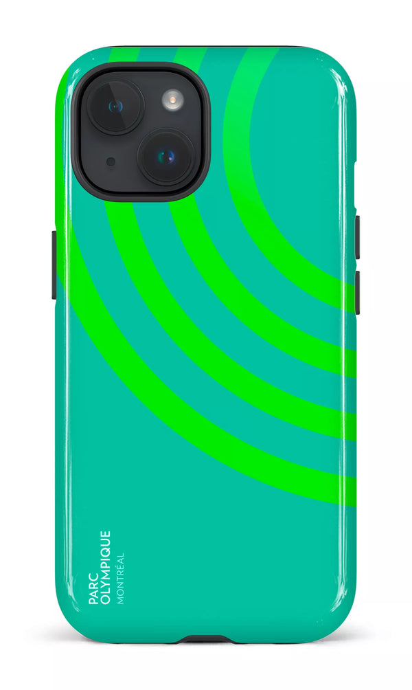 iPhone 15 Tough (Gloss) Parc Olympique - Logo Vert -
