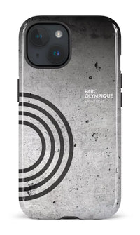 iPhone 15 Tough (Gloss) Parc Olympique - Texture Béton -