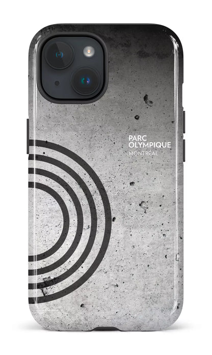 iPhone 15 Tough (Gloss) Parc Olympique - Texture Béton -