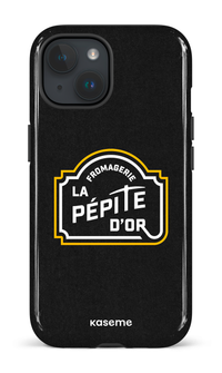 iPhone 15 Tough (Gloss) Pépite Noir -