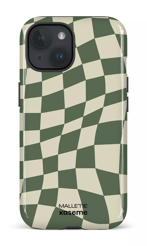 iPhone 15 Tough (Gloss) Phoenix Vert x Mallette -