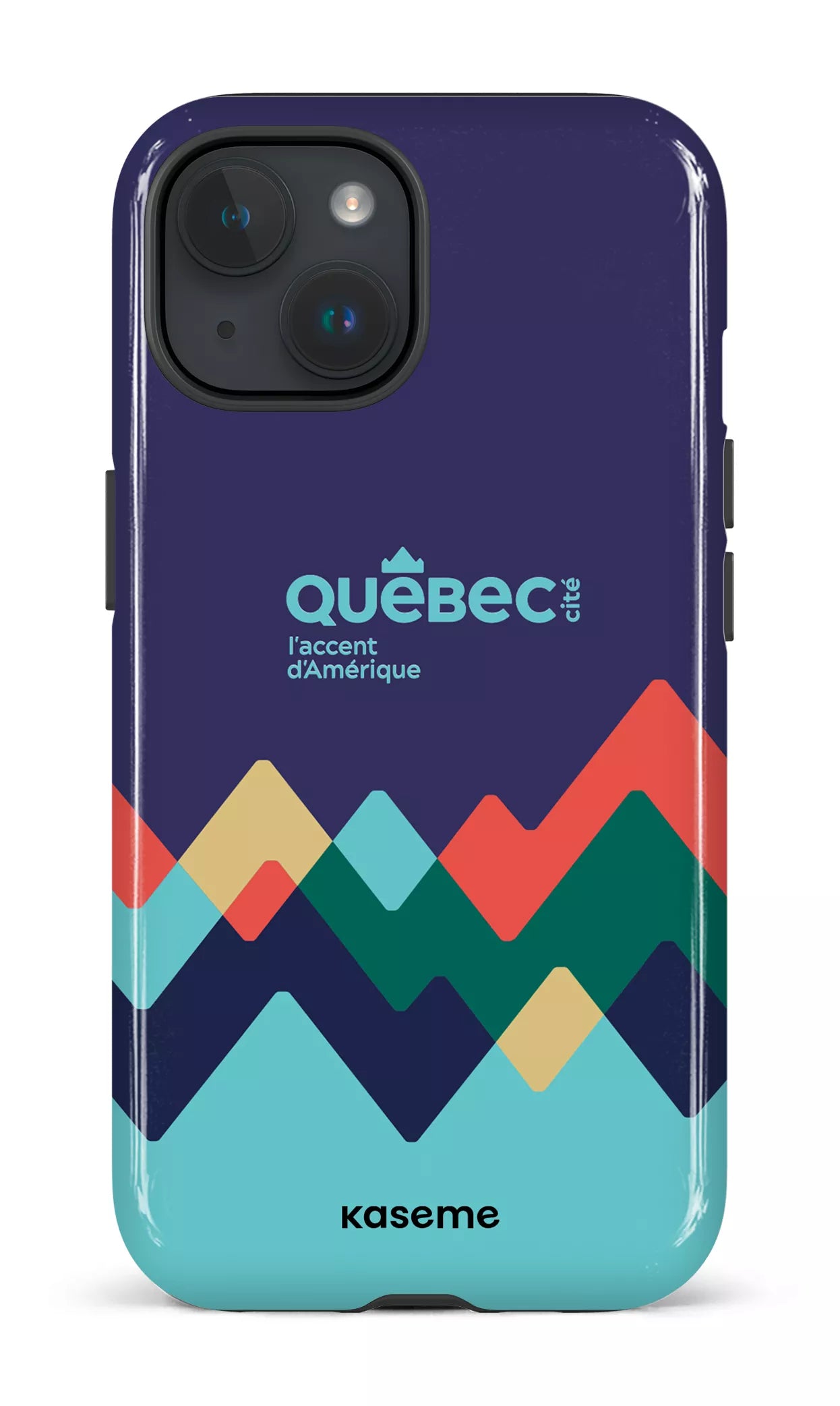 iPhone 15 Tough (Gloss) Québec cité, l'accent d'Amérique -