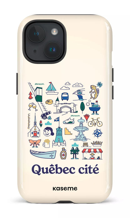 iPhone 15 Tough (Gloss) Québec illustré -