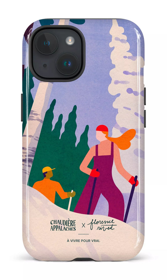 iPhone 15 Tough (Gloss) Randonnée hivernale par TCA -