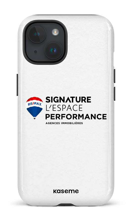 iPhone 15 Tough (Gloss) Remax Signature L'Espace & Performance Blanc -