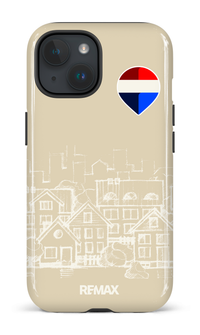 iPhone 15 Tough (Gloss) Remax Sketch Crème -