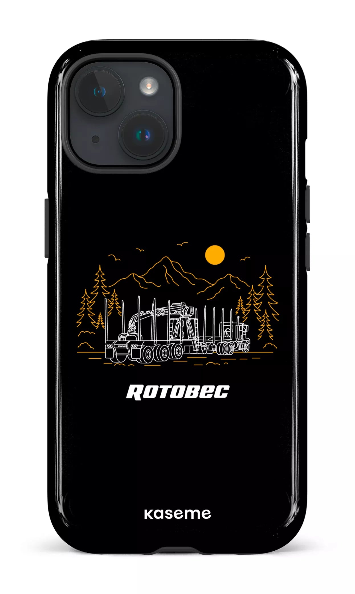 iPhone 15 Tough (Gloss) Rotobec Noir -