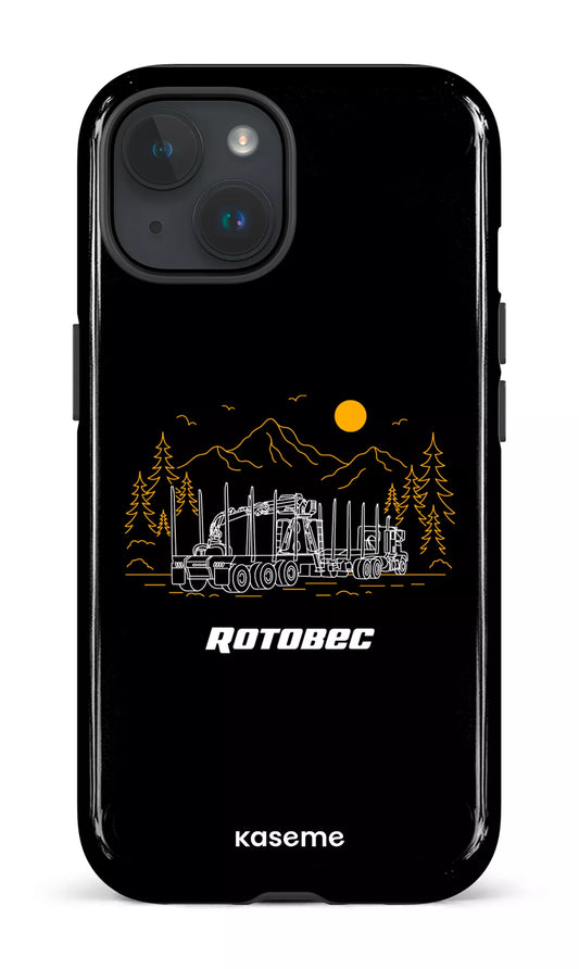 iPhone 15 Tough (Gloss) Rotobec Noir -