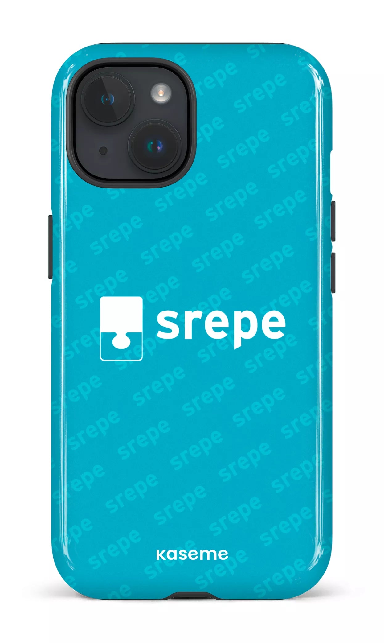 iPhone 15 Tough (Gloss) SREPE Pattern Turquoise -