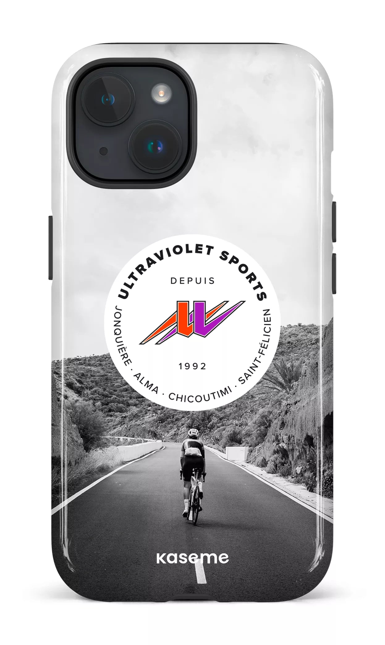 iPhone 15 Tough (Gloss) UltraViolet Vélo -