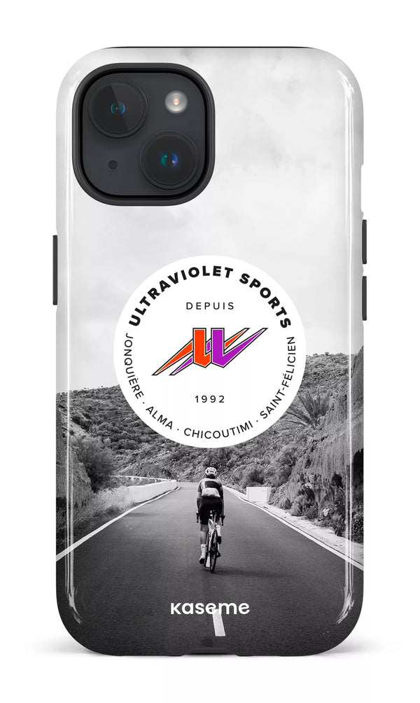 iPhone 15 Tough (Gloss) UltraViolet Vélo -