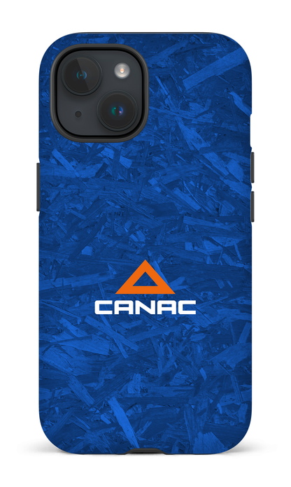 iPhone 15 Tough (Matte) Bois bleu par Canac -