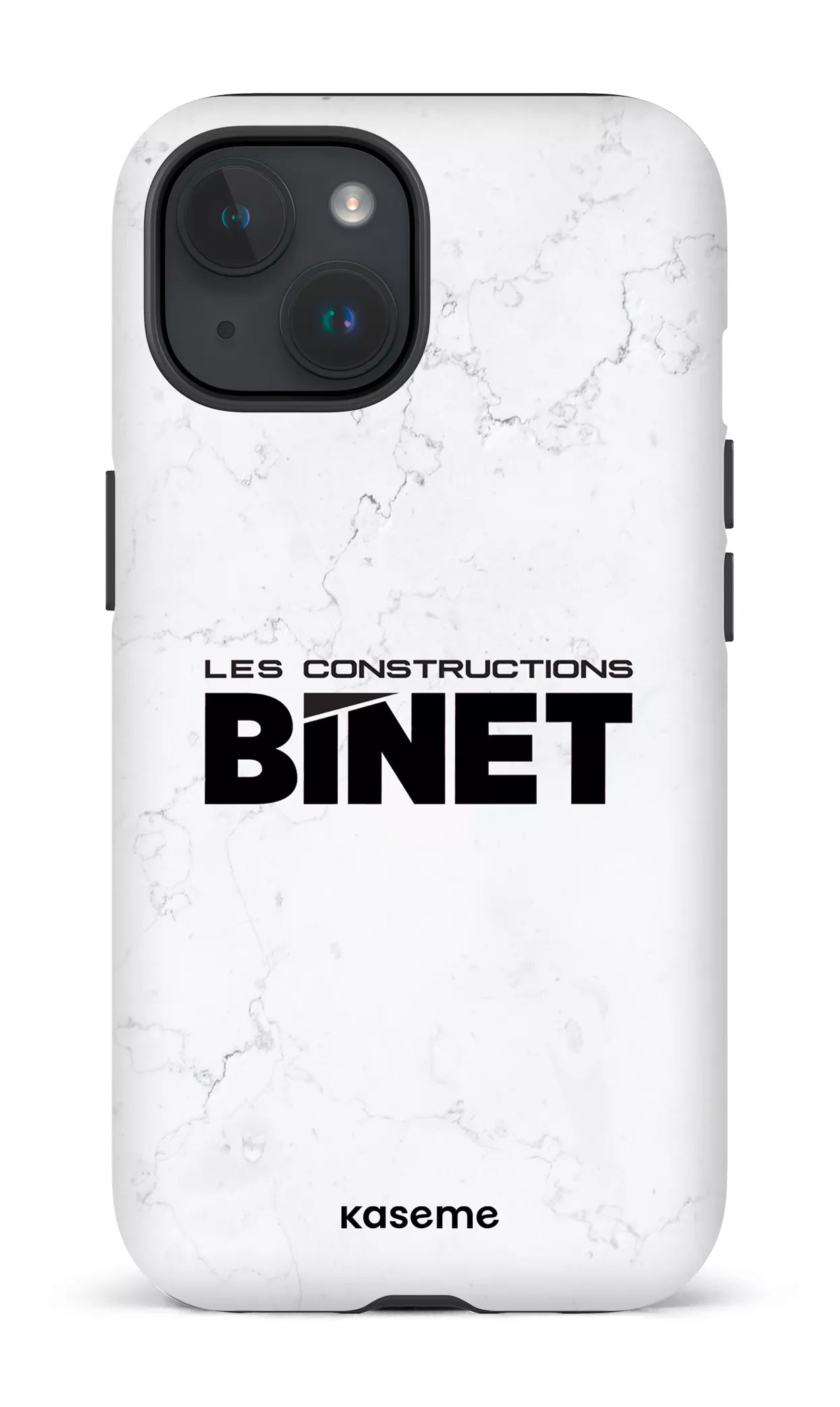 iPhone 15 Tough (Matte) Constructions Binet Marbre -