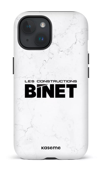 iPhone 15 Tough (Matte) Constructions Binet Marbre -