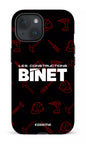 iPhone 15 Tough (Matte) Constructions Binet Noir -