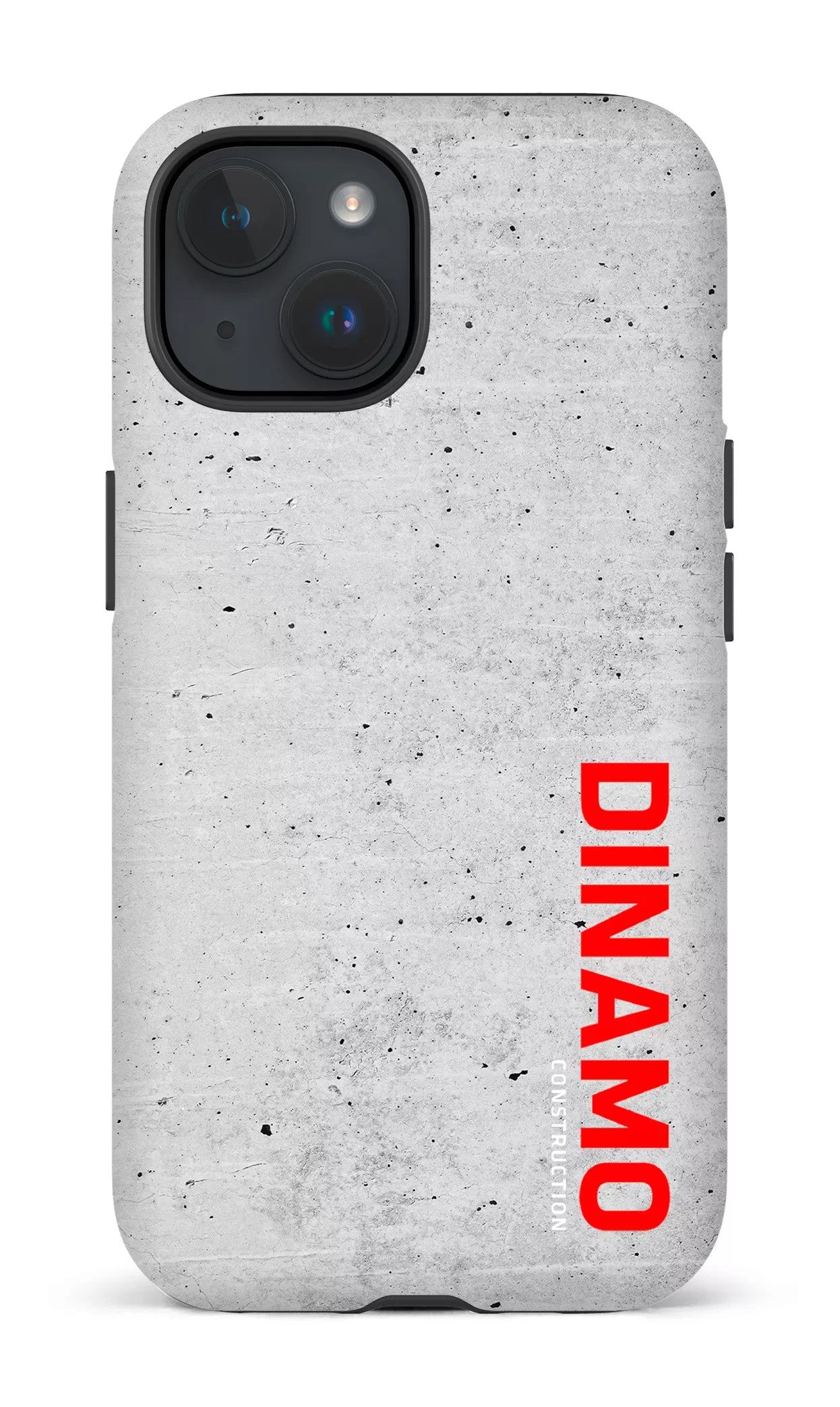 iPhone 15 Tough (Matte) Dinamo Gris x Logo Rouge -