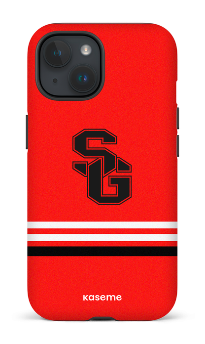 iPhone 15 Tough (Matte) Dragons PSG Rouge -