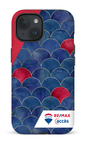 iPhone 15 Tough (Matte) Écailles bicolores -