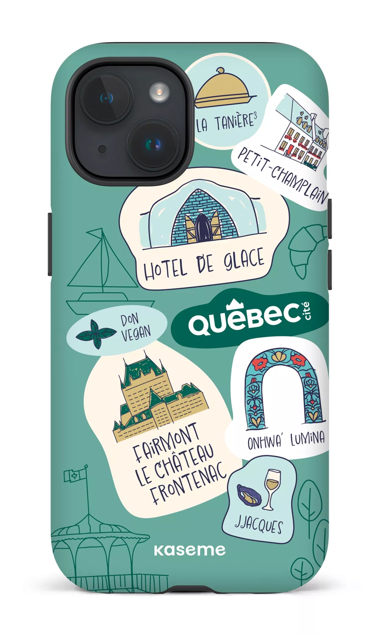 iPhone 15 Tough (Matte) Explorez Québec -