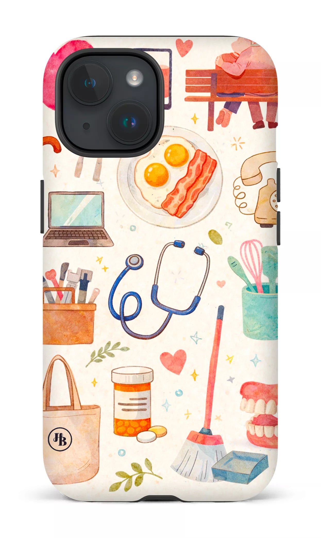 iPhone 15 Tough (Matte) HB Collage -