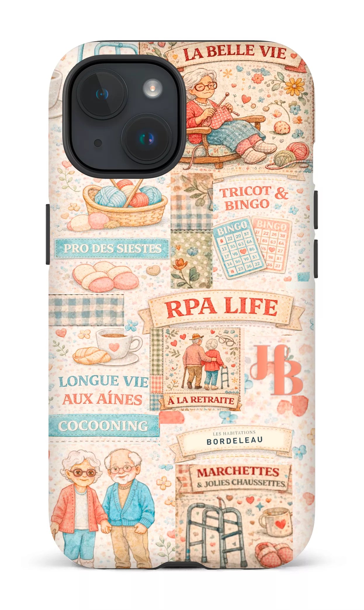 iPhone 15 Tough (Matte) HB Courtepointe -