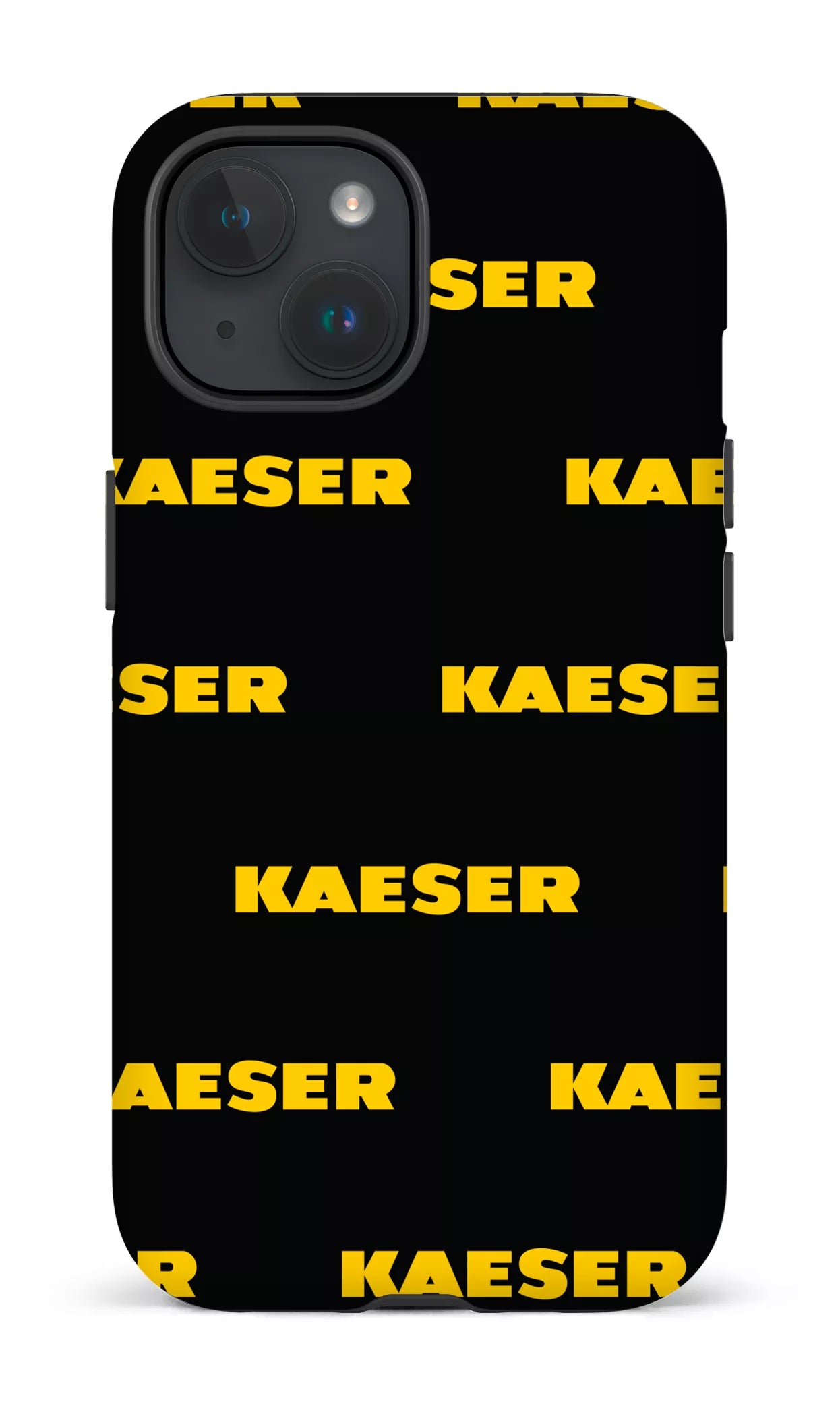 iPhone 15 Tough (Matte) Kaeser Pattern Noir -