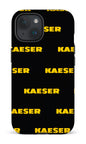 iPhone 15 Tough (Matte) Kaeser Pattern Noir -