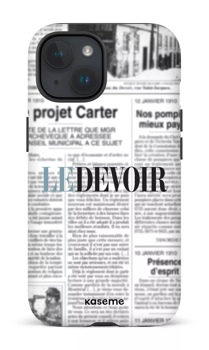 iPhone 15 Tough (Matte) Le Devoir Journal -