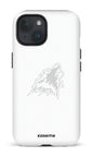 iPhone 15 Tough (Matte) Les Huskies Blanc -