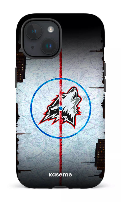 iPhone 15 Tough (Matte) Les Huskies Patinoire -