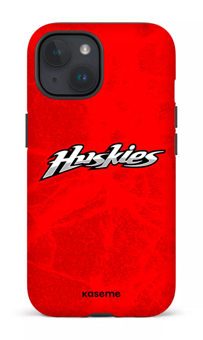iPhone 15 Tough (Matte) Les Huskies Rouge -
