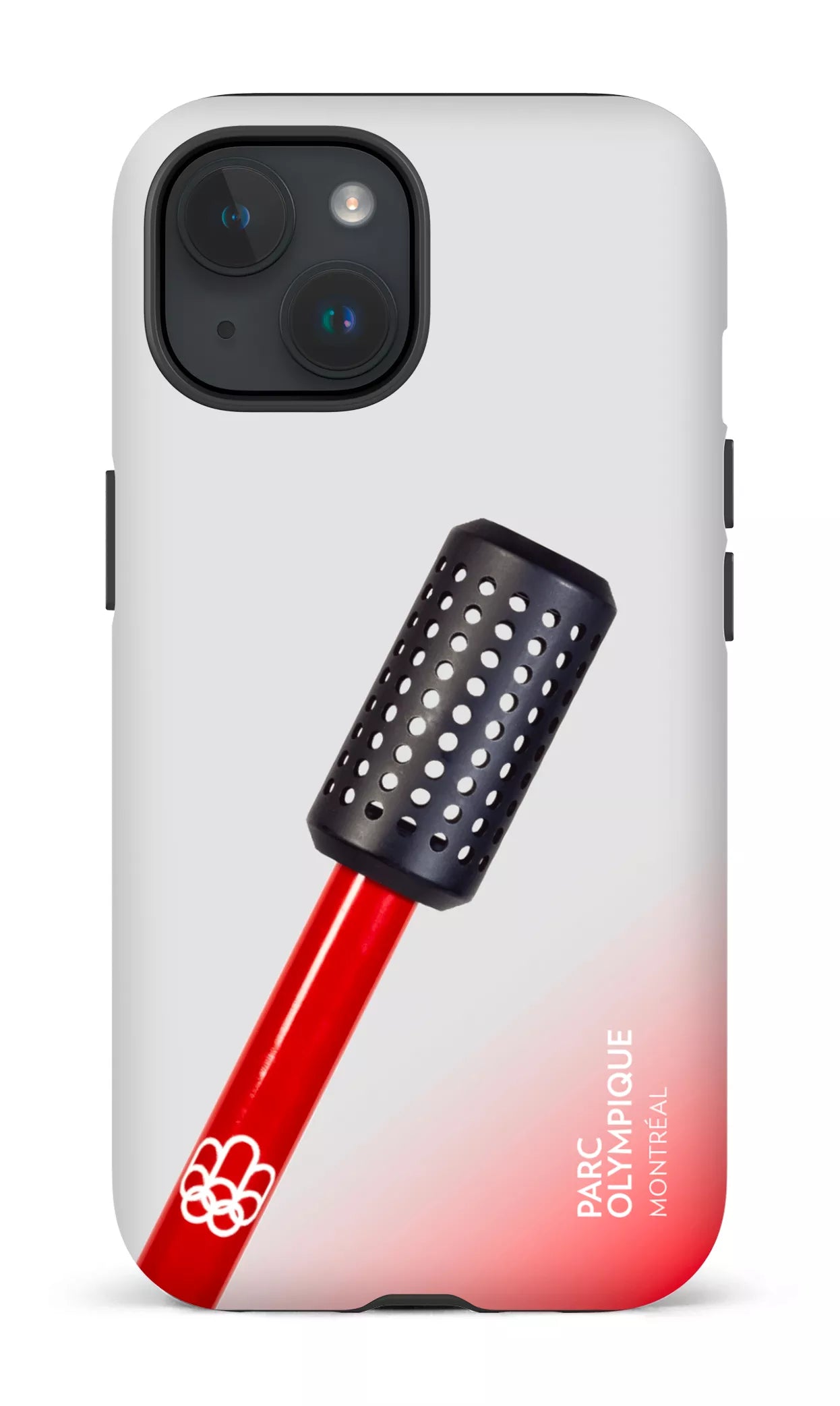 iPhone 15 Tough (Matte) Parc Olympique - Flambeau Incliné -
