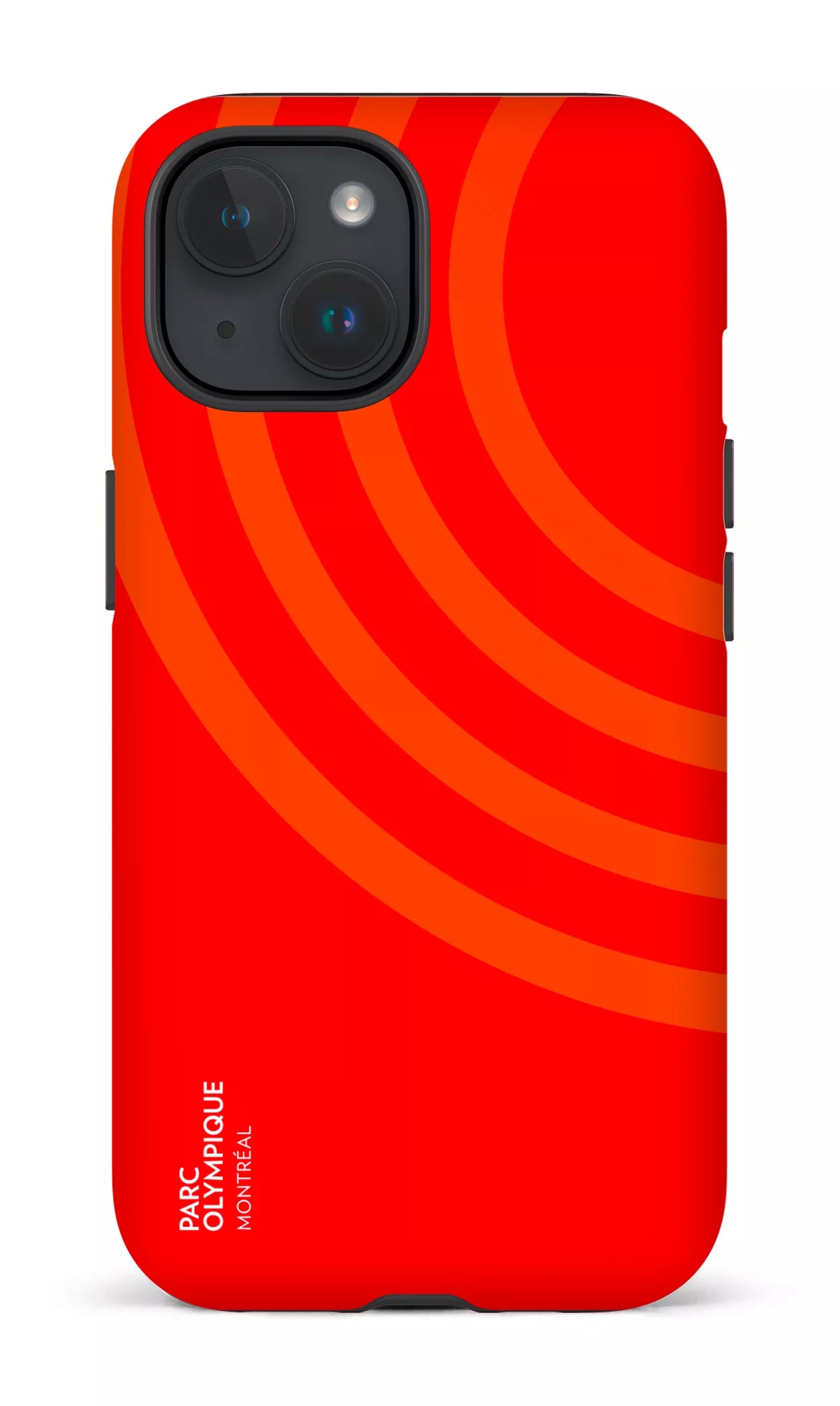 iPhone 15 Tough (Matte) Parc Olympique - Logo Rouge -