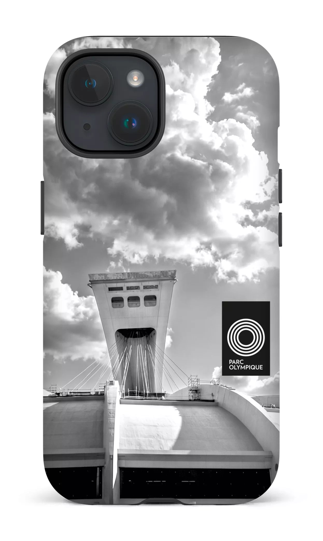 iPhone 15 Tough (Matte) Parc Olympique - Photo Stade -