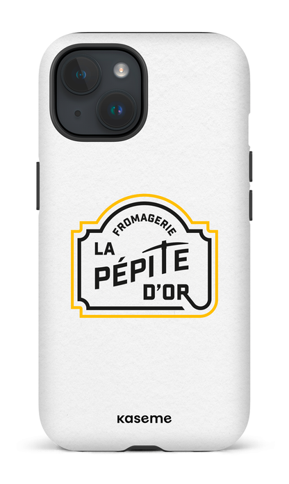 iPhone 15 Tough (Matte) Pépite Blanc -