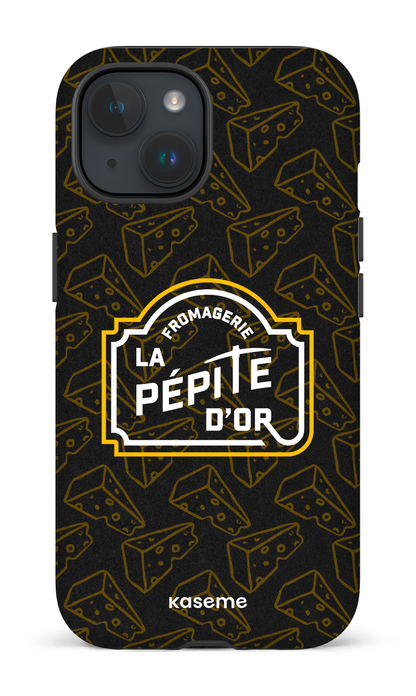 iPhone 15 Tough (Matte) Pépite x Fromages Noir -