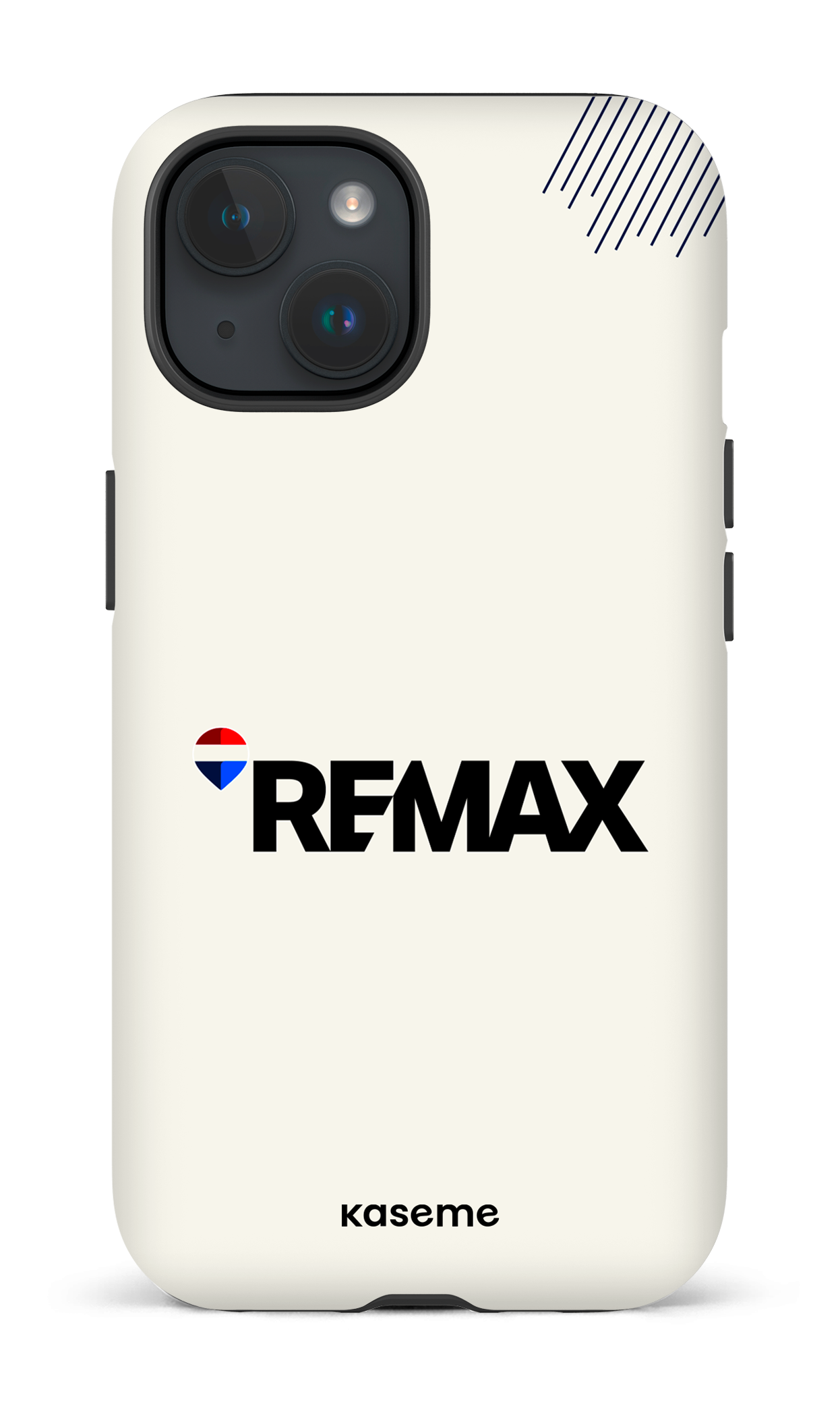 iPhone 15 Tough (Matte) Remax Crème -